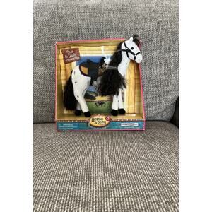 Only Hearts Club Poseable Appaloosa Horse Plush Toy W/ Saddle Cookies N Cream